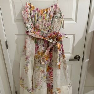 Zimmermann natura midi dress